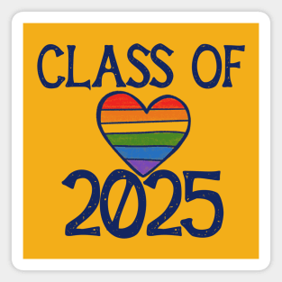 Class of 2025 Rainbow Heart Magnet